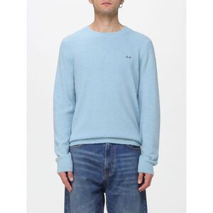 Sun68 Sweater Men Gnawed Blue